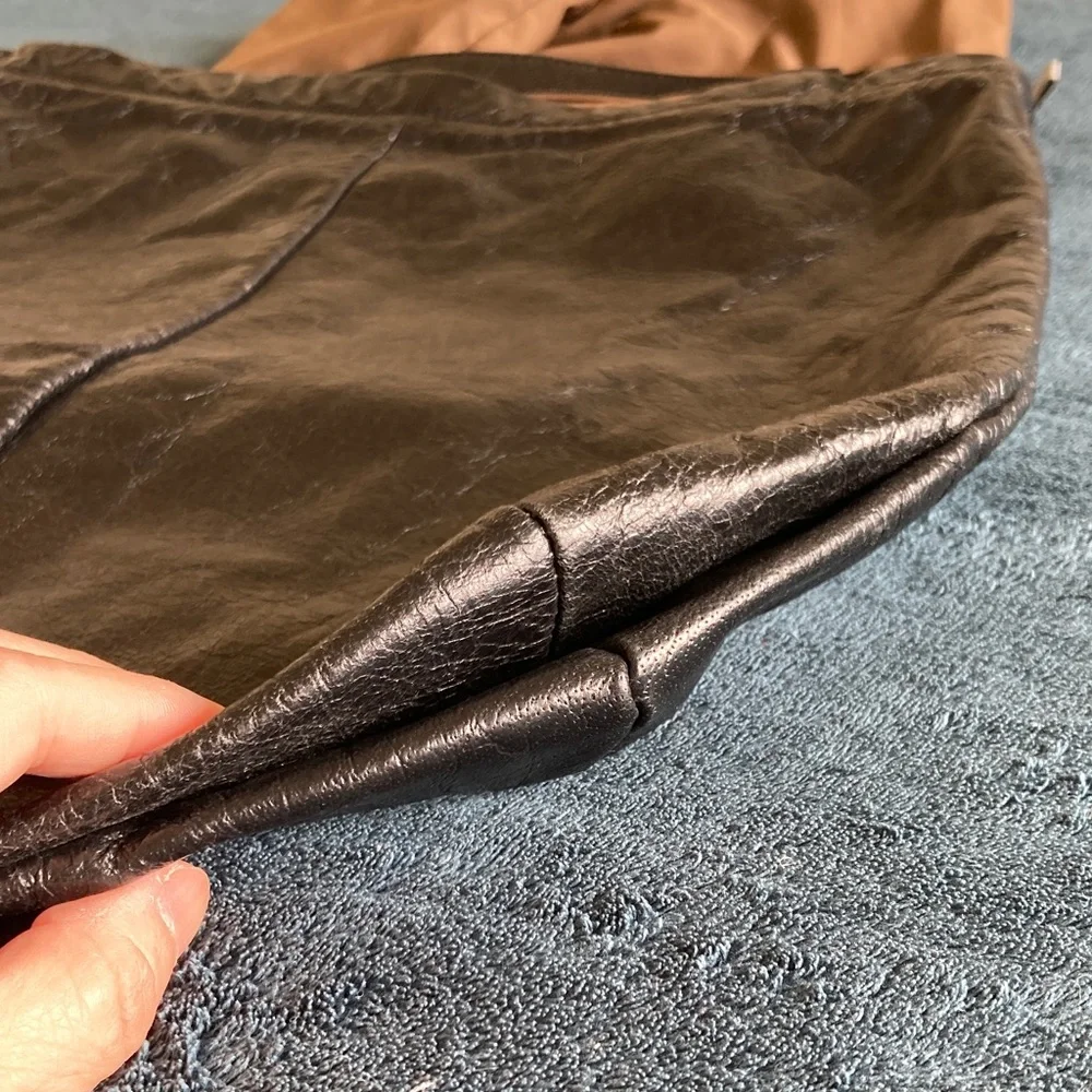 Vintage Tano for Barney’s New York oversized hobo shoulder Bag in black